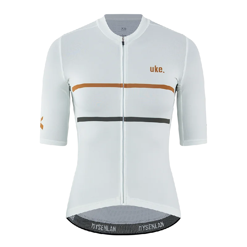 Women's Training cycling Jersey A002- cream Linen Jersey Top