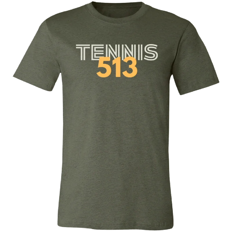 513 Tennis Unisex Jersey Tee Fleece Fabric Down Fabric Feather Fabric