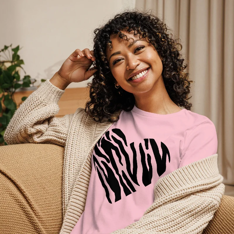 Animal Print Heart Women's Relaxed T-Shirt | Cute Heart Tee, lioness-love Cozy Warm Stylish Animal Print Heart Women's Relaxed T-Shirt | Cute Heart Tee, lioness-love Cozy Warm Stylish