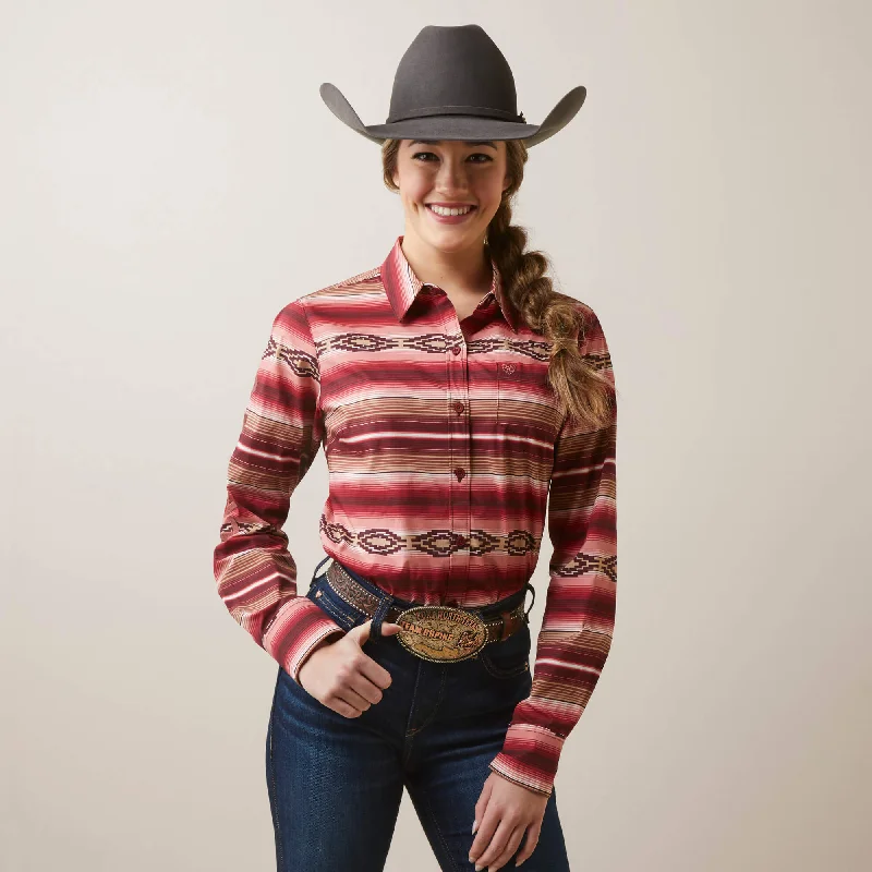 Ariat Women's Wrinkle Resistant Team Kirby Stretch Shirt Satin Blend Silk Blend Wool Blend Ariat Women's Wrinkle Resistant Team Kirby Stretch Shirt Satin Blend Silk Blend Wool Blend