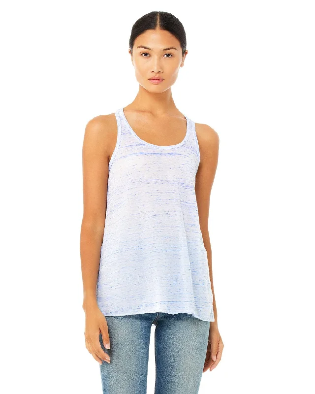 Bella+Canvas Ladies Flowy Racerback Tank | Blue Marble sage tank top