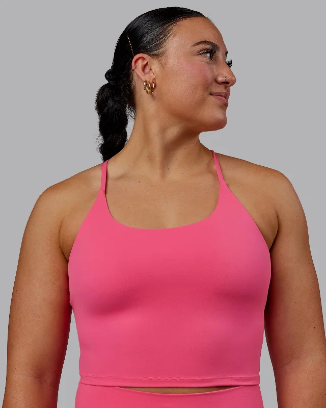 Elixir Active Tank - Carmine Rose gold tank top