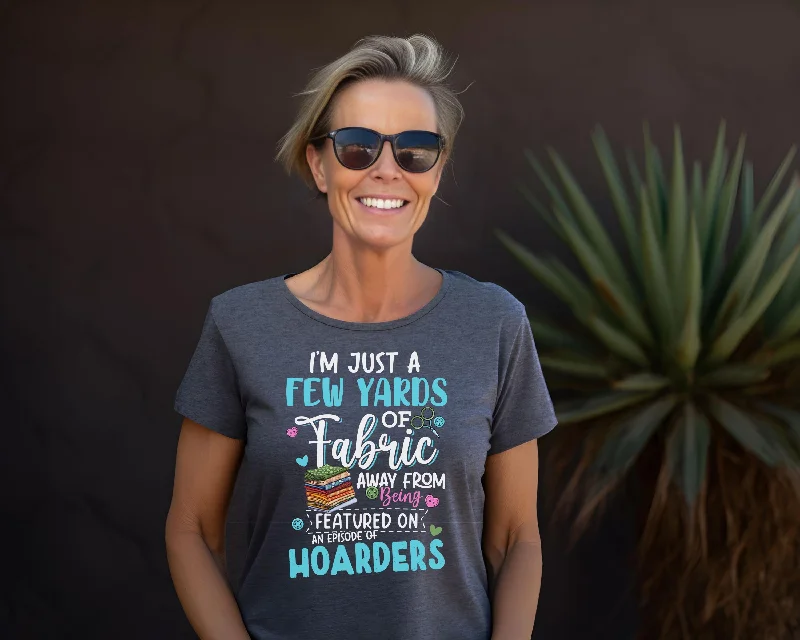 Fabric Hoarder | Short Sleeve Unisex Crew-Neck T-Shirt Collared T-Shirt Boat Neck A-Line Fabric Hoarder | Short Sleeve Unisex Crew-Neck T-Shirt Collared T-Shirt Boat Neck A-Line