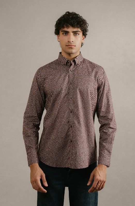 Full Sleeves Printed Shirt Terry Blend Velvet Blend Canvas Blend