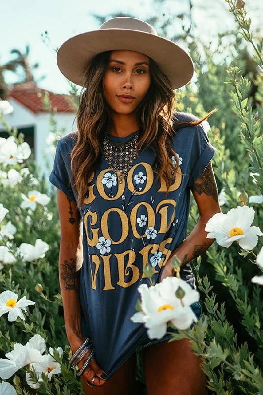 Good Good Vibes Sierra Tee Lace Blend Ribbed Blend Corduroy Blend