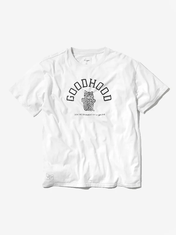 Goodhood Worldwide Teddy T-Shirt - White Real Fur Shearling Chenille