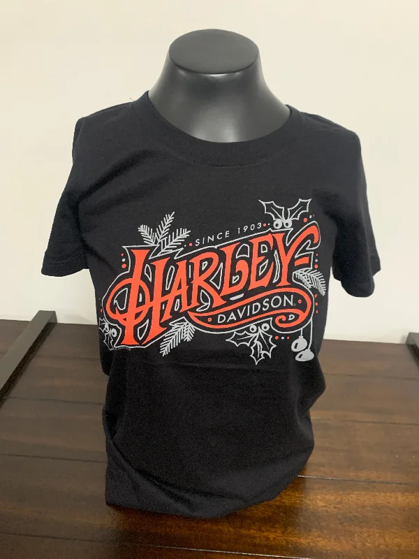 Harley Jingle Short Sleeve Tee Fitted T-Shirt Seamless Stretchy