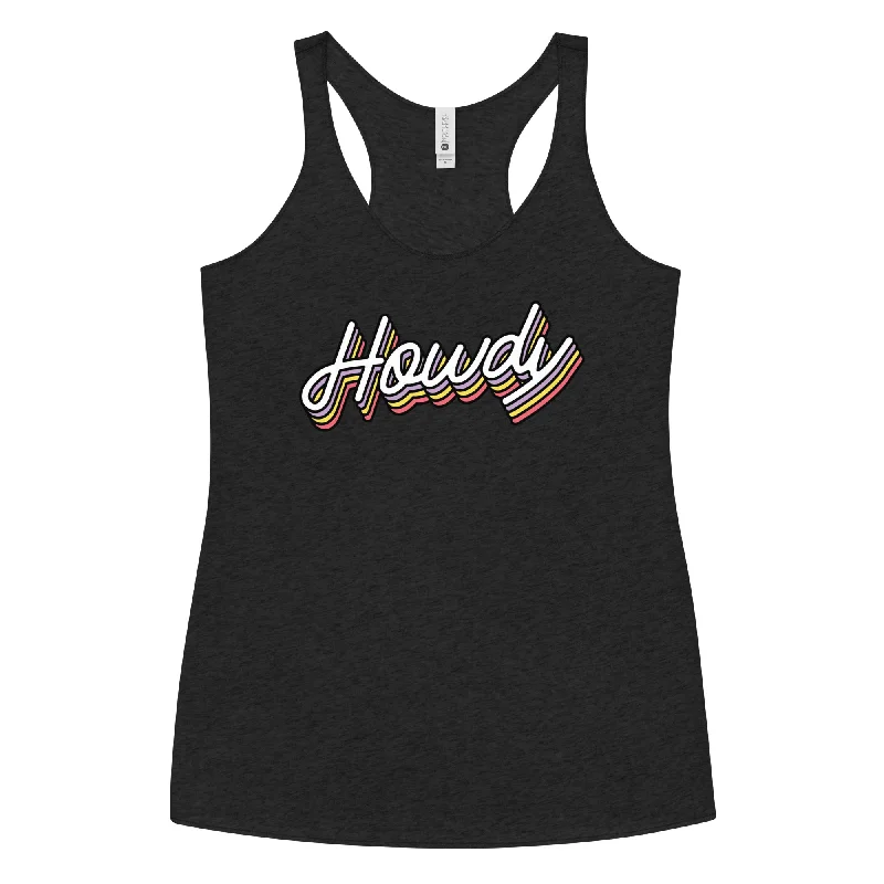 Howdy Women's Racerback Tank stylish tank top