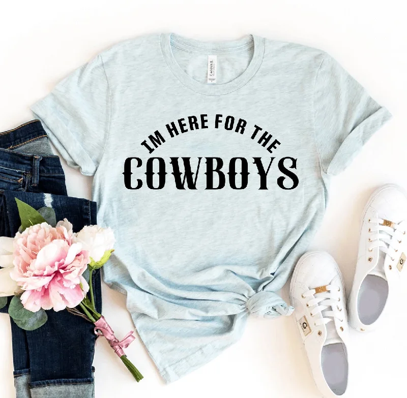 I'm Here For The Cowboys T-shirt Polka Dot Checkered Tartan