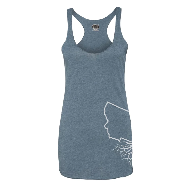 MT Roots Women's Racerback Tank turquoise tank top