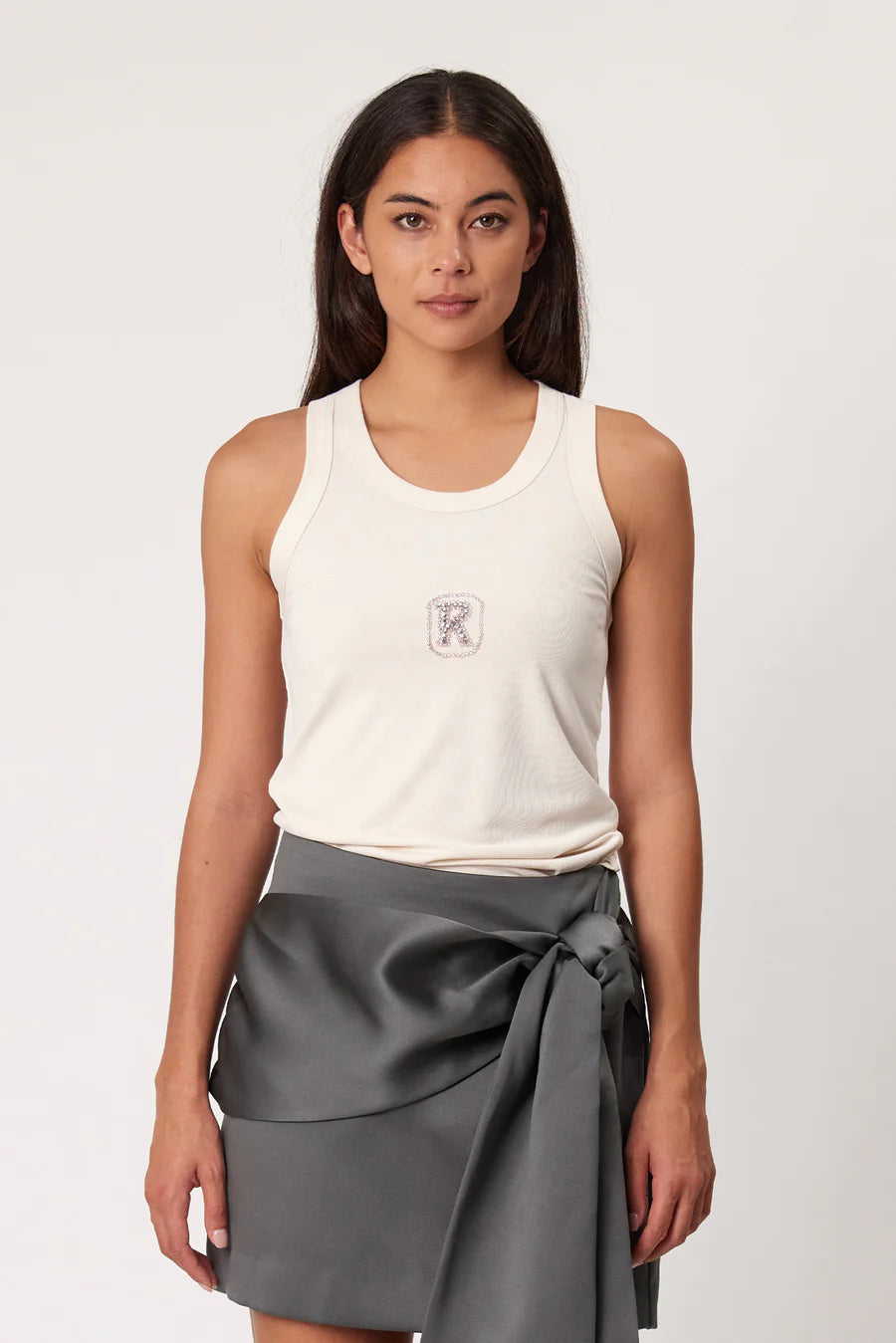 Lennox Tank Bone stretchy tank top