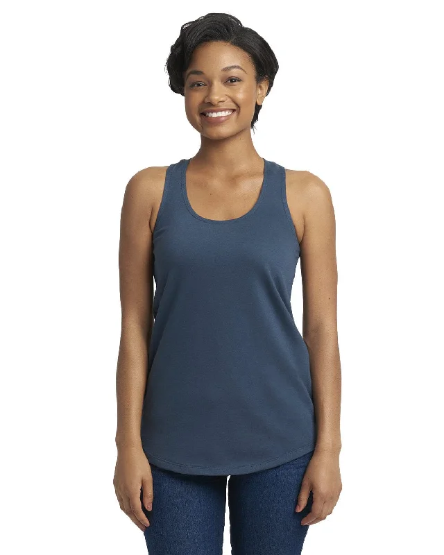 Next Level Ladies Terry Racerback Tank | Indigo lounge tank top