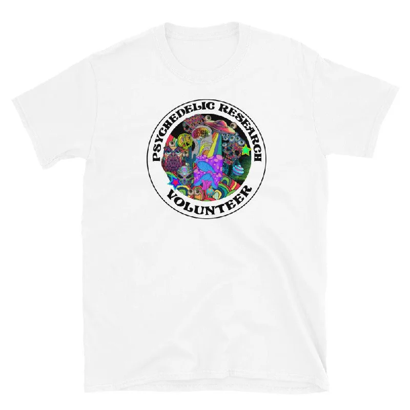 Psychedelic Research Volunteer Unisex Tee Wool Fabric Cashmere Fabric Tweed Fabric