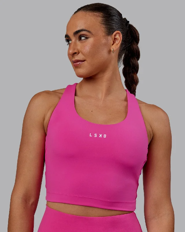 Pulse Active Tank - Fuchsia Pink activewear tank top