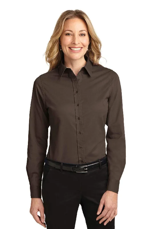 Port Authority Ladies Long Sleeve Easy Care Shirt. L608 Elasticated Padded Insulated Port Authority Ladies Long Sleeve Easy Care Shirt. L608 Elasticated Padded Insulated