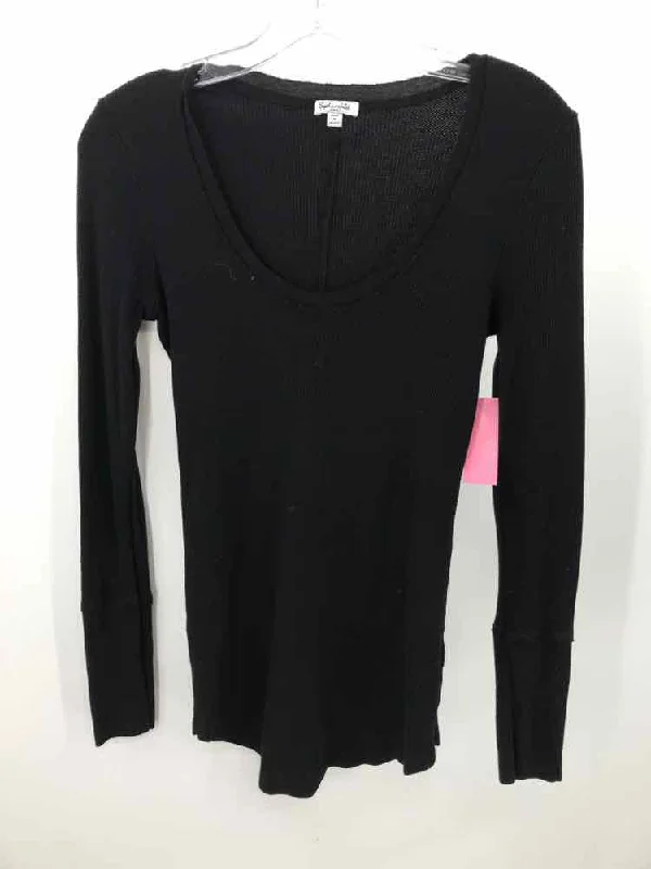 Pre-Owned Splendid Black Size Small Long Sleeve T-shirt Jersey Fabric Tulle Fabric Batik Fabric Pre-Owned Splendid Black Size Small Long Sleeve T-shirt Jersey Fabric Tulle Fabric Batik Fabric