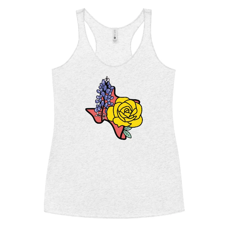 Texas Wildflower Women's Racerback Tank flirty tank top