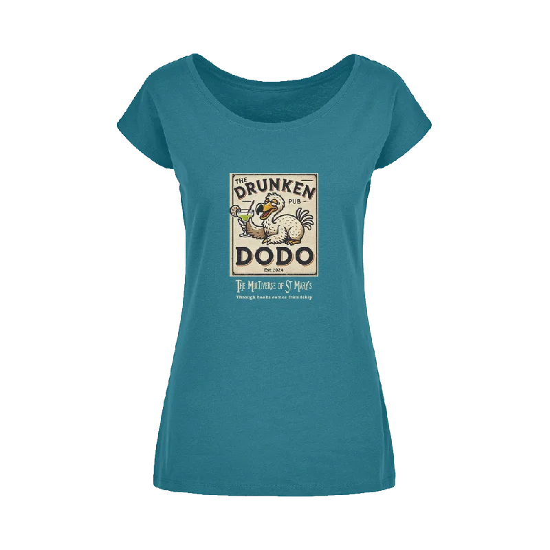 The Drunken Dodo Pub - Multiverse of St Mary's (UK) Wide Neck Womens T-Shirt XS-5XL Fitted T-Shirt Seamless Stretchy