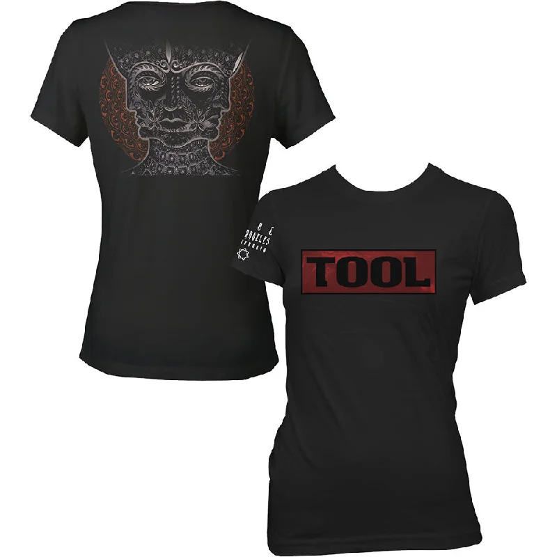 Tool Shaded Box Ladies T-Shirt Silk Blend Satin Velvet