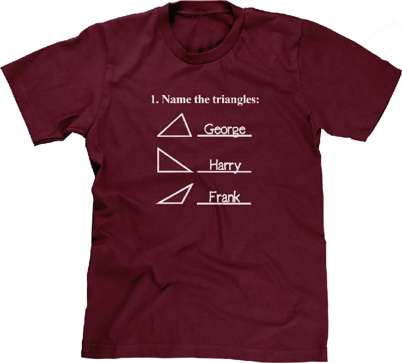 Name The Triangles (Math Problem) T-Shirt Cozy Warm Stylish