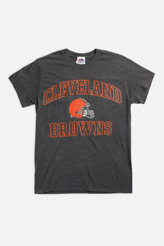 Vintage Cleveland Browns NFL Tee - Women's XS Chenille Fabric Brocade Fabric Lace Fabric