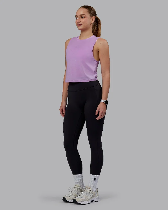 Vital Cropped Training Tank - Light Violet boho tank top