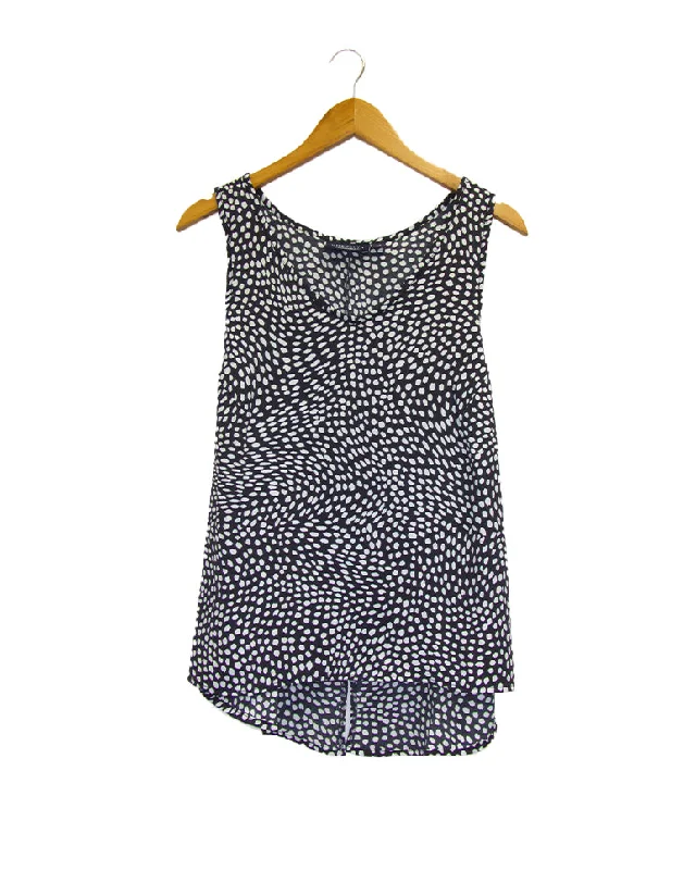 VISCOSE SPLIT BACK TANK TOP tie dye tank