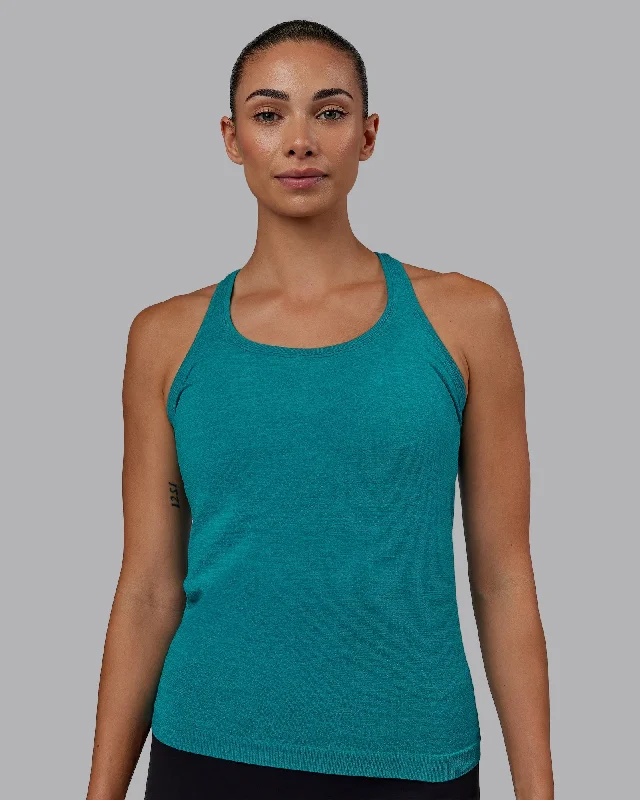 AeroFLX+ Seamless Tank - Blue Bird Marl casual tank top