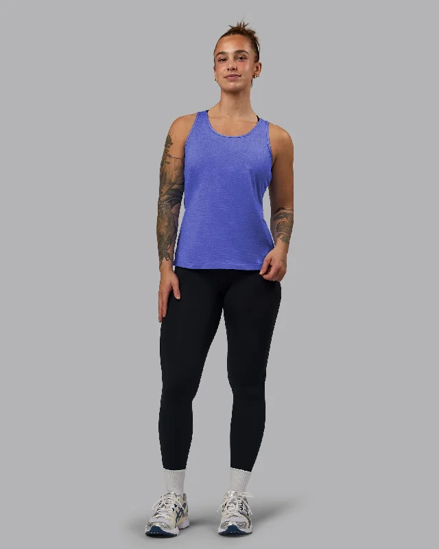 Perform VapourFLX Tank - Baja Blue Marl sheer tank top