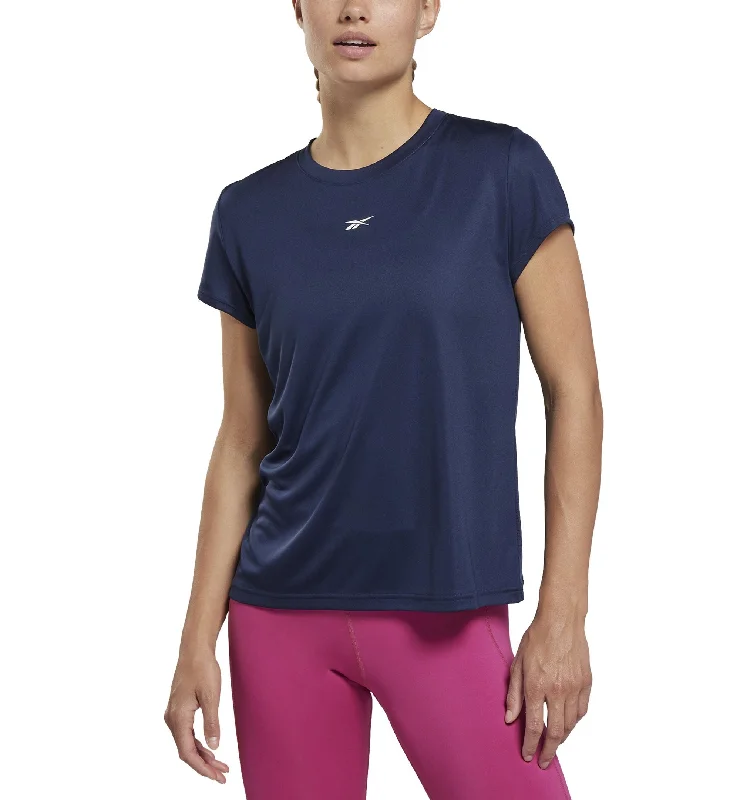 Reebok Womens Workout Ready T-Shirt Vector Navy XL Casual Formal Business