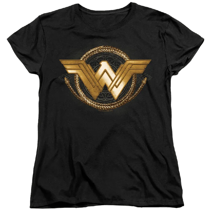 Wonder Woman Lasso Logo Women's T-Shirt Faux Fur Fabric Real Fur Fabric Shearling Fabric Wonder Woman Lasso Logo Women's T-Shirt Faux Fur Fabric Real Fur Fabric Shearling Fabric