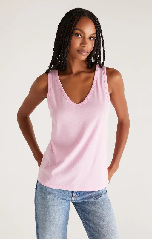 Z Supply Pia Soft V-Neck Tank bright tank top