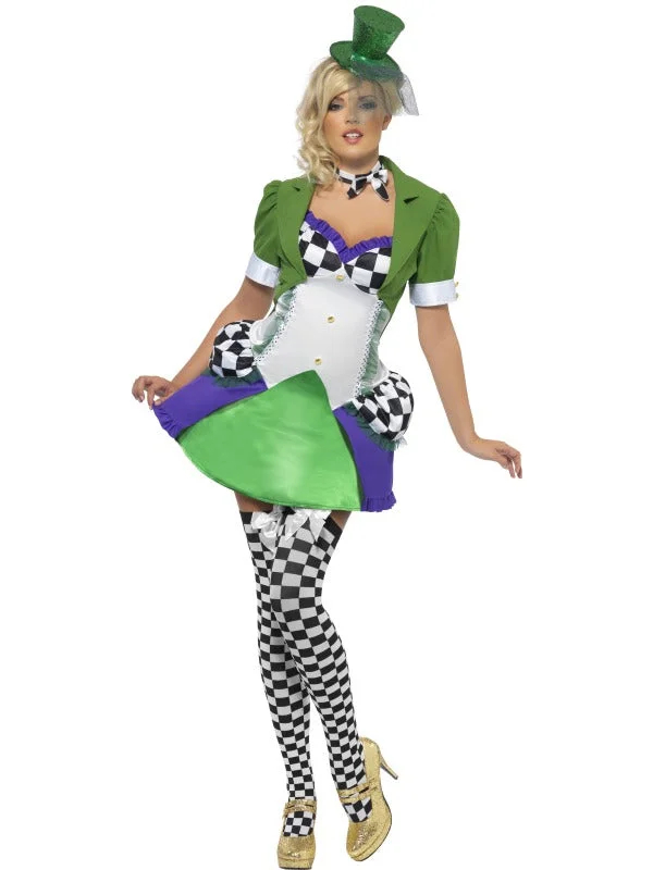 Fever Miss Hatter Costume Storybook Fancy Dress Tunics Travel practical