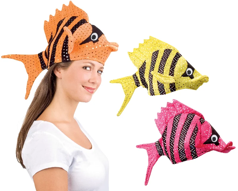 Adults Tropical Fish Hat Sealife Animal Creature Fancy Dress Costume Accessory Tunics Bestseller popular