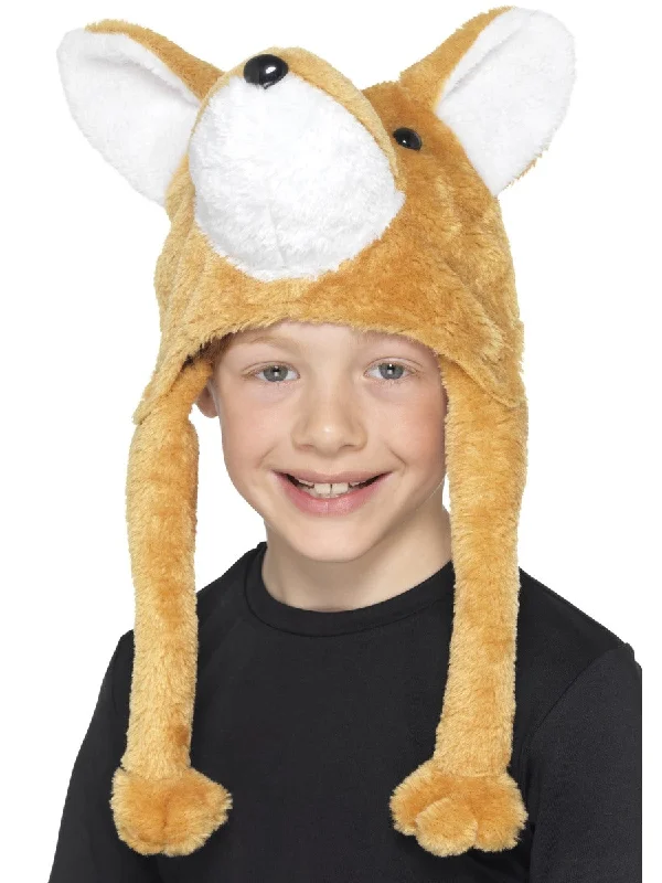 Kids Fox Hat Mr Farm Animal Fancy Dress Costume Accessory Tunics Prom sequined