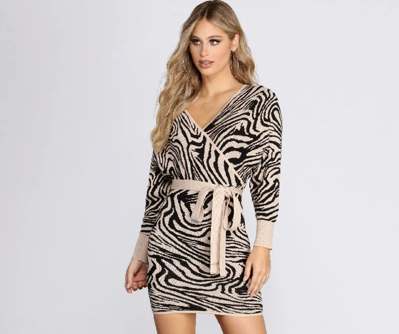 Just My Stripe Zebra Sweater Dress Tunics Review highly