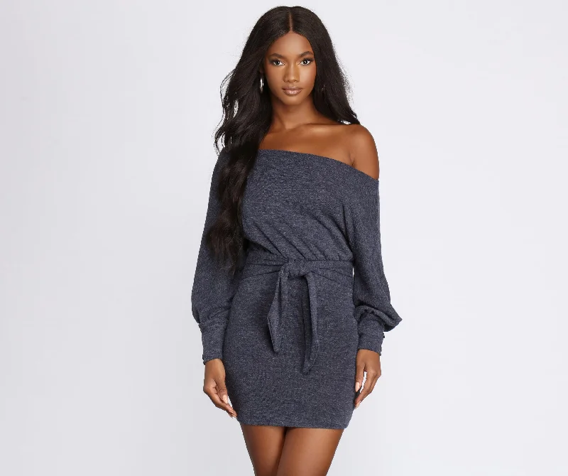 Keepin' Knit Cozy Sweater Dress Tunics Sale discount