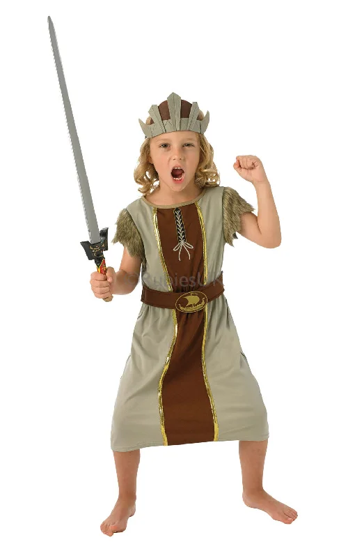 Boys Viking Warrior Saxon World Book Day Fancy Dress Costume with Hat Tunics Winter warm