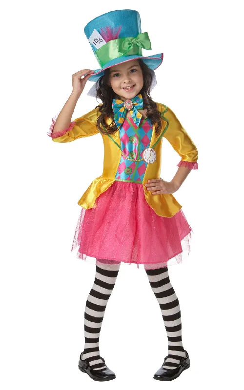 Mad Hatter Girl Fancy Dress Tunics Running lightweight