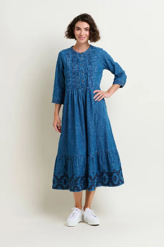 Tamsin Denim Maxi Dress Tunics Spring floral