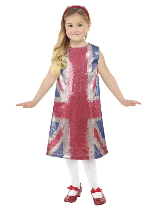 Glamorous Union Jack All That Glitters Dress Tunics Party sparkling