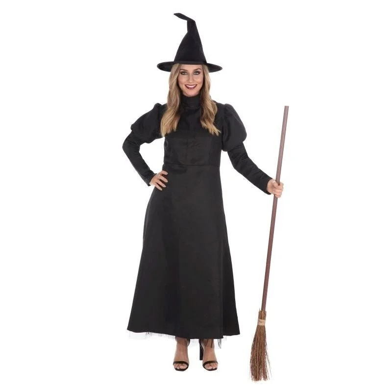 Wicked Witch Costume Adult Dress and Hat Tunics Formal black