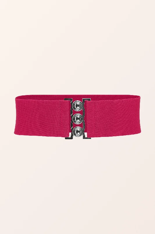 Classic Triple Eye-Hook Dress Belt - Hot Pink Tunics Exclusive limited