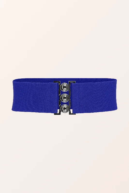 Classic Triple Eye-Hook Dress Belt - Royal Blue Tunics Stylish elegant