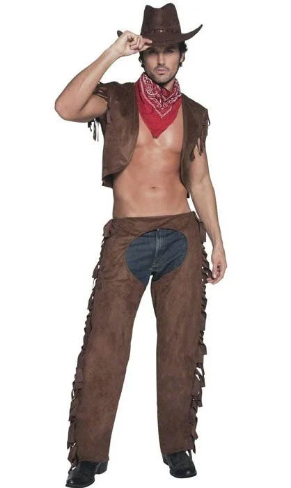 Ride Em' High Sexy Mens Cowboy Dress Up Costume Bodycon Club Sequined