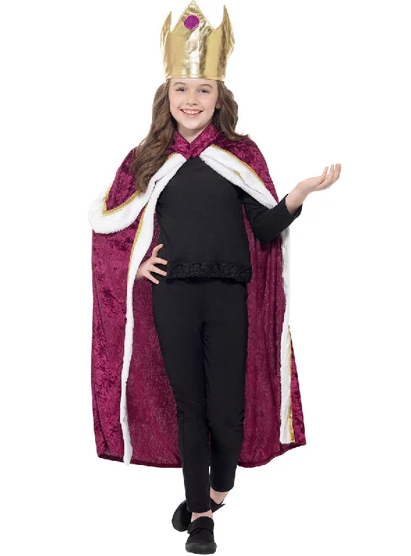 Royal Queen Girls Dress Up Cape Costume Tunics Sophisticated sleek