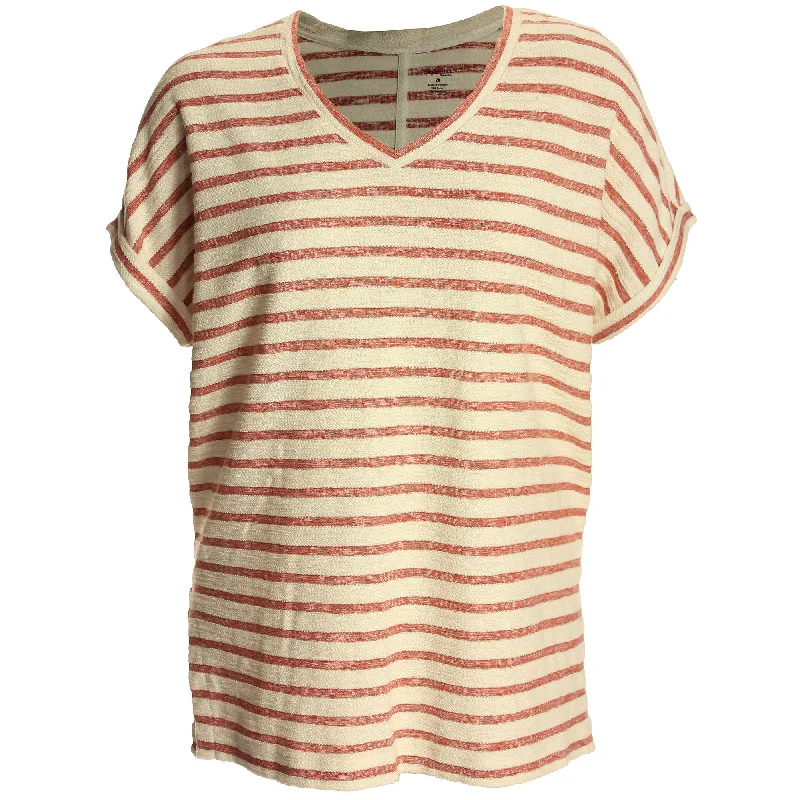 Style & Co Striped Short Sleeve Knit Top Eco-Friendly Knit Top