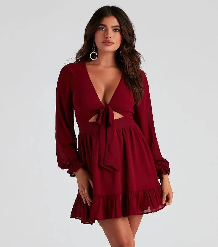 Chic Airy Chiffon Skater Dress Tunics Bridal satin