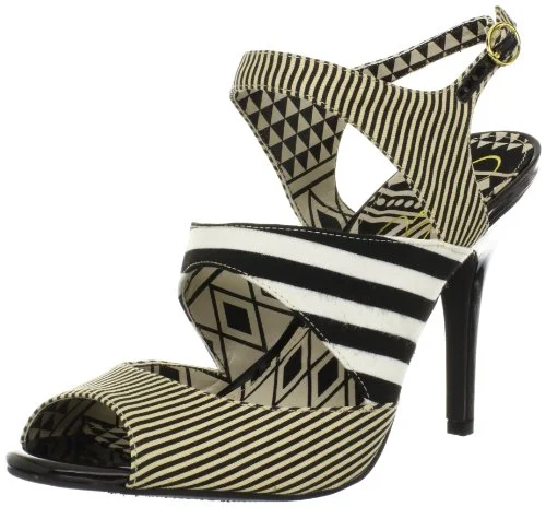 Jessica Simpson Women's Philomena Dress Heels, Black/White Tunics Trendy modern