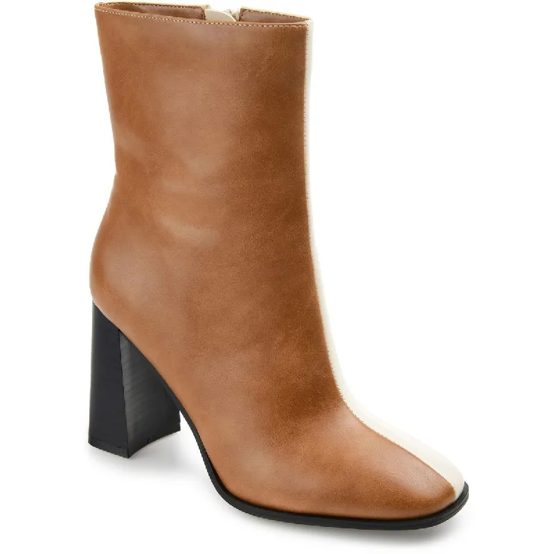 Journee Collection Womens January  Block Heel Dressy Ankle Boots Tunics Fall fleece
